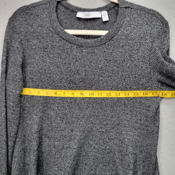 WILT THERMAL MIXED SLOUCHY LONG SLEEVE TOP, SIZE S - Picture 5 of 6